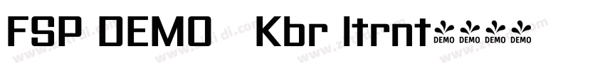 FSP DEMO   Kbr ltrnt字体转换